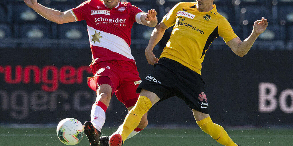 Stefan Glarner (links), hier im Duell mit Christian Fassnacht von den Young Boys Stefan Glarner (links), hier im Duell mit Christian Fassnacht von den Young Boys