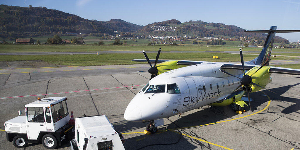Die Fluggesellschaft SkyWork ist für den Flughafen Bern die wichtigste Fluggesellschaft. Sie operiert mit fünf Flugzeugen und beschäftigt etwas über hundert Angestellte. (Archivbild)