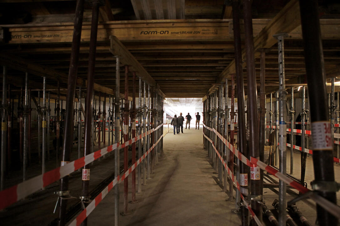 Tag der offenen Baustelle Kindergarten und Doppelturnhalle in Ma