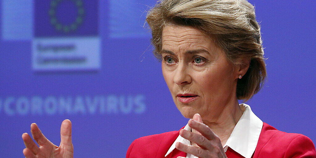 Die EU-Kommissionspräsidentin Ursula von der Leyen fordert angesichts der Coronakrise einen Marshallplan für Europa. (Archivbild)