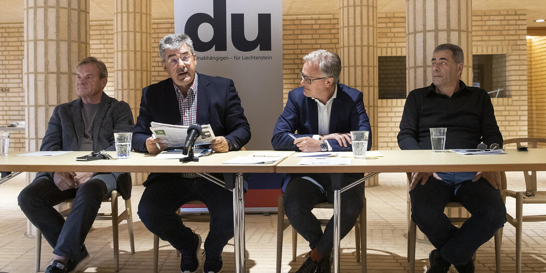 PK der DU in Vaduz PK der DU in Vaduz