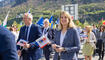 Feierlichkeiten zum Jubiläum bei der alten Rheinbrücke Vaduz–Sevelen