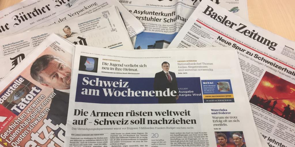 Die "Schweiz am Wochenende" kommt jetzt am Samstag mit all den anderen Samstagszeitungen daher.