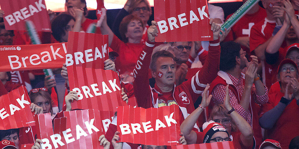 Wird es solche Bilder auch in Zukunft noch geben? Tausende Schweizer Fans feuern ihr Davis-Cup-Team an