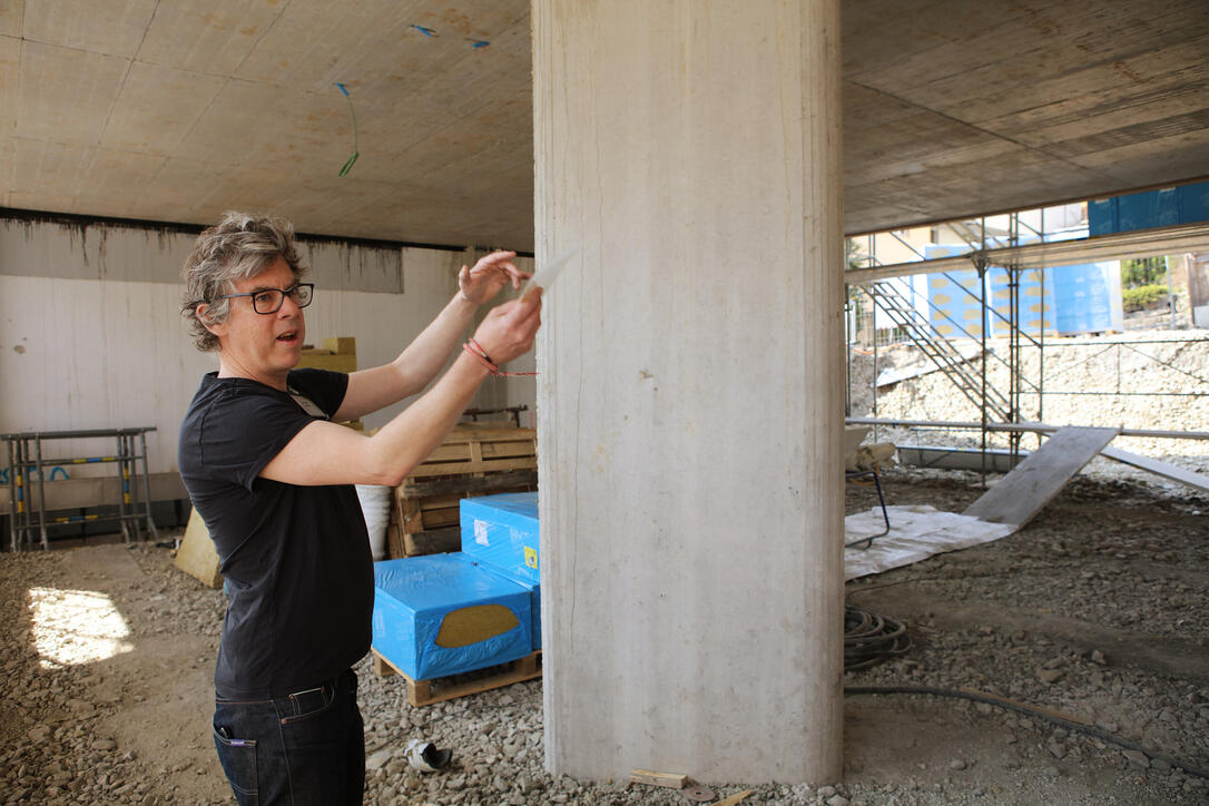 Tag der offenen Baustelle Kindergarten und Doppelturnhalle in Ma