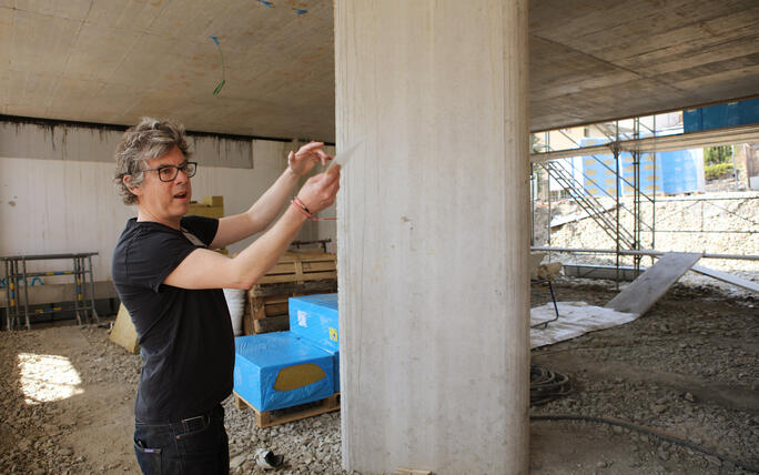 Tag der offenen Baustelle Kindergarten und Doppelturnhalle in Ma