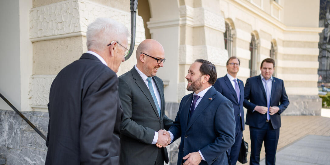 Besuch Winfried Kretschmann (MPr Baden-Württemberg) im Fürsten