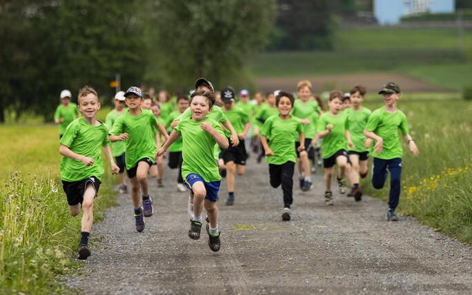 Sponsorenlauf der Primarschule Mauren