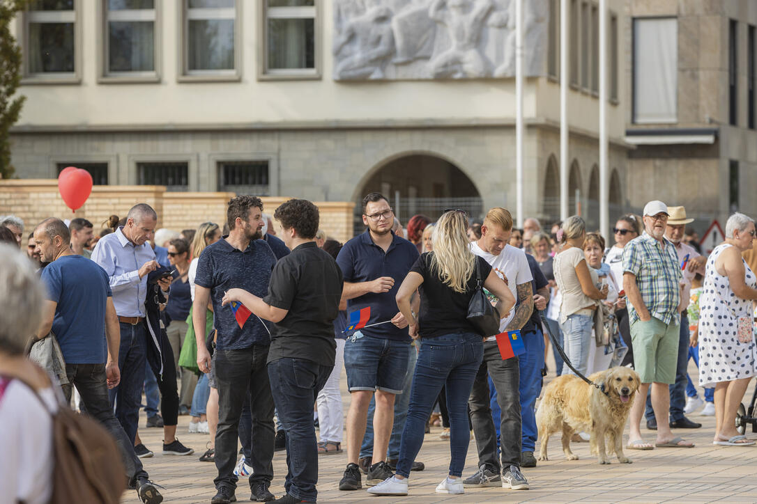 Corona Demo in Vaduz