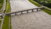 Hochwasser Rhein in Vaduz
