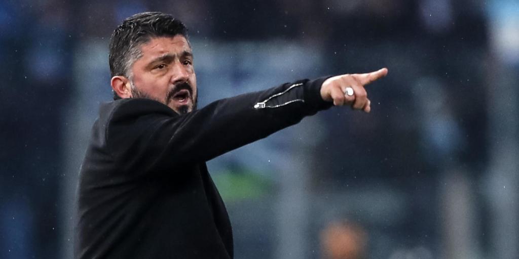 Milan-Coach Gennaro Gattuso dirigiert sein Team in den Cupfinal