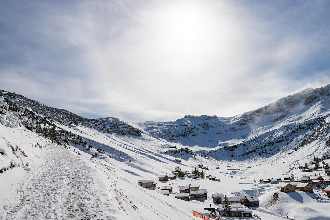 Erster Schnee in Liechtenstein