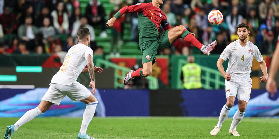Ein unvergessliches Erlebnis der Karriere. Lars Traber (r.) spielt gegen sein Kindheitsidol Ronaldo.