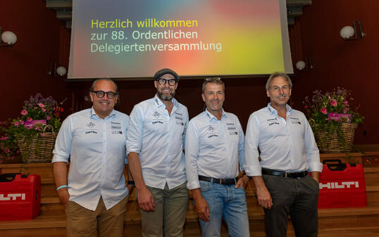 Der LSV-Vorstand mit Patrick Lenherr, Marco Büchel, Toni Real und Jürgen Beckbissinger (v.l.). Es fehlt Christof Nipp.
