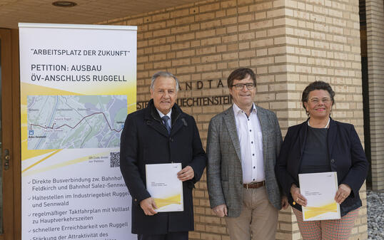 Übergabe Petition in Vaduz