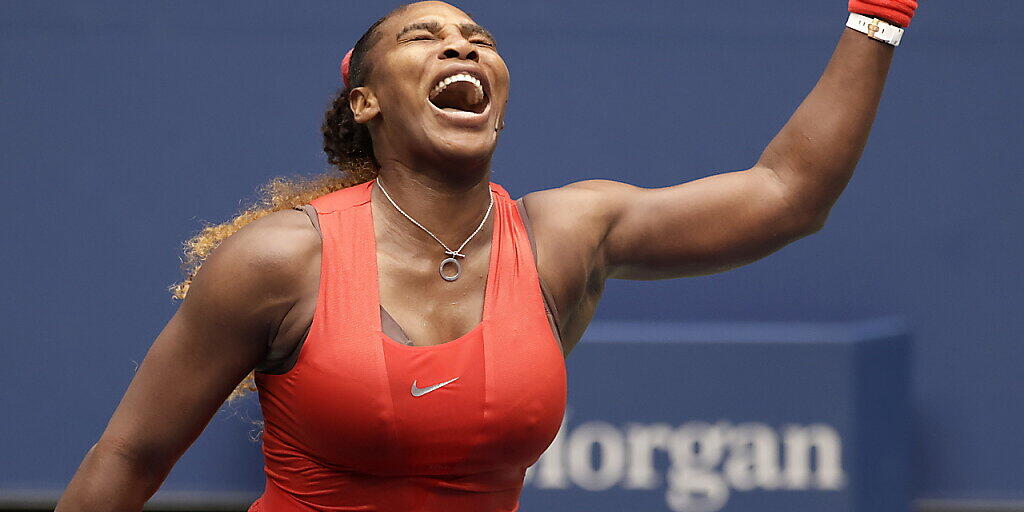 Schrei der Erlösung: Serena Williams zog nach dem Verlust des ersten Satzes doch noch in die US-Open-Halbfinals ein