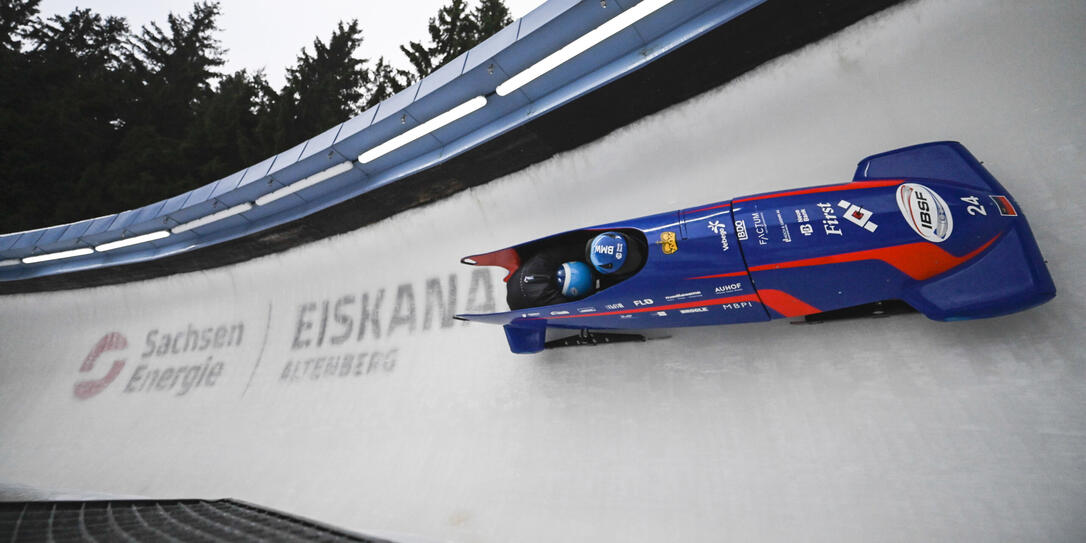 Das 4er-Bob-Team beendet die Saison auf dem 12 Rang in Altenberg.