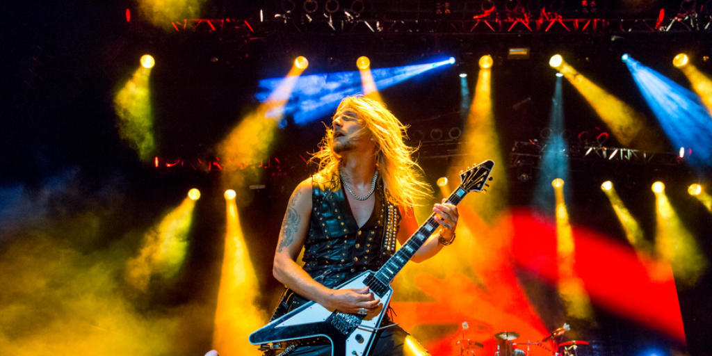 Judas Priest spielen laut Auskunft des Veranstalters Goodnews trotz Terror-Angst am (heutigen) Freitag in der Genfer Arena (Archiv).