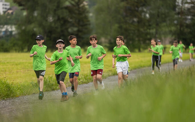 Sponsorenlauf der Primarschule Mauren