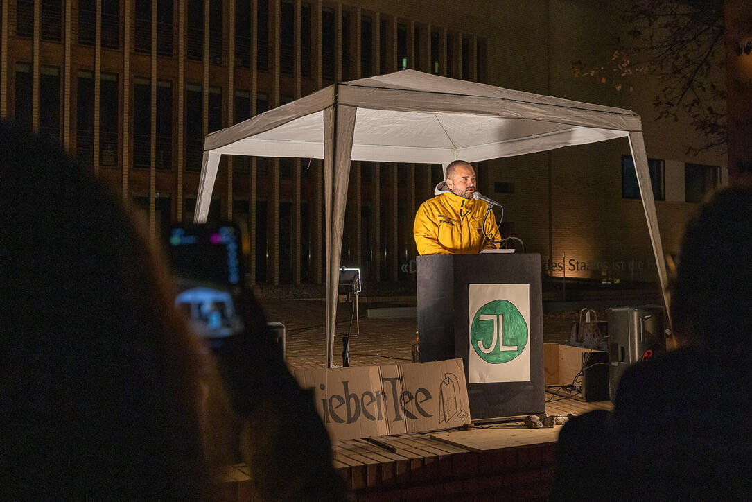 Corona Demo der Jungen Liste in Vaduz