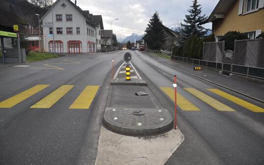 Unfall Verkehrsinsel Nendeln