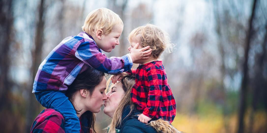 Love is Love - Lesbian Couple with their Kids Love is Love - Lesbian Couple with their Kids