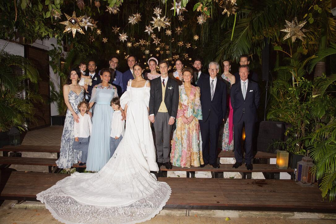 Religious Wedding at San Pedrp Clover ancient Church in Cartagena of Cloclo Echavarria with HSH Prince Josef of Liechtenstein.