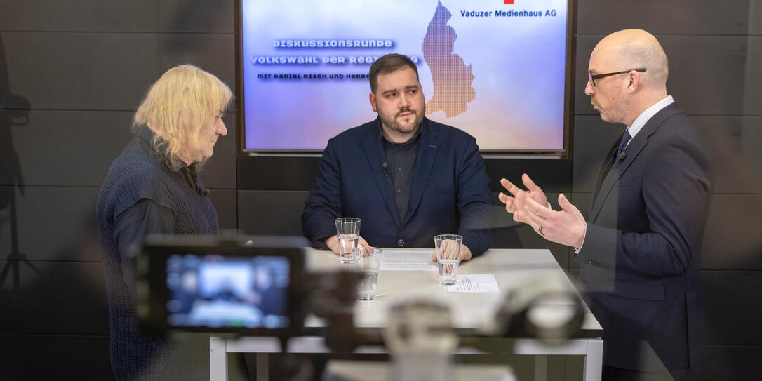 Video Diskussionsrunde in Vaduz