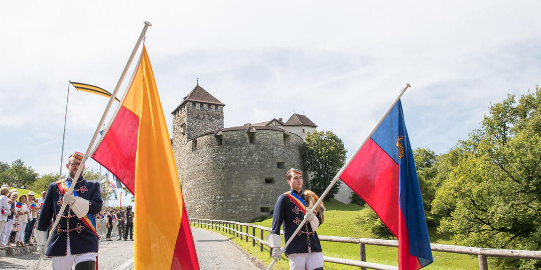 Staatsfeiertag Staatsakt auf Schloss Vaduz