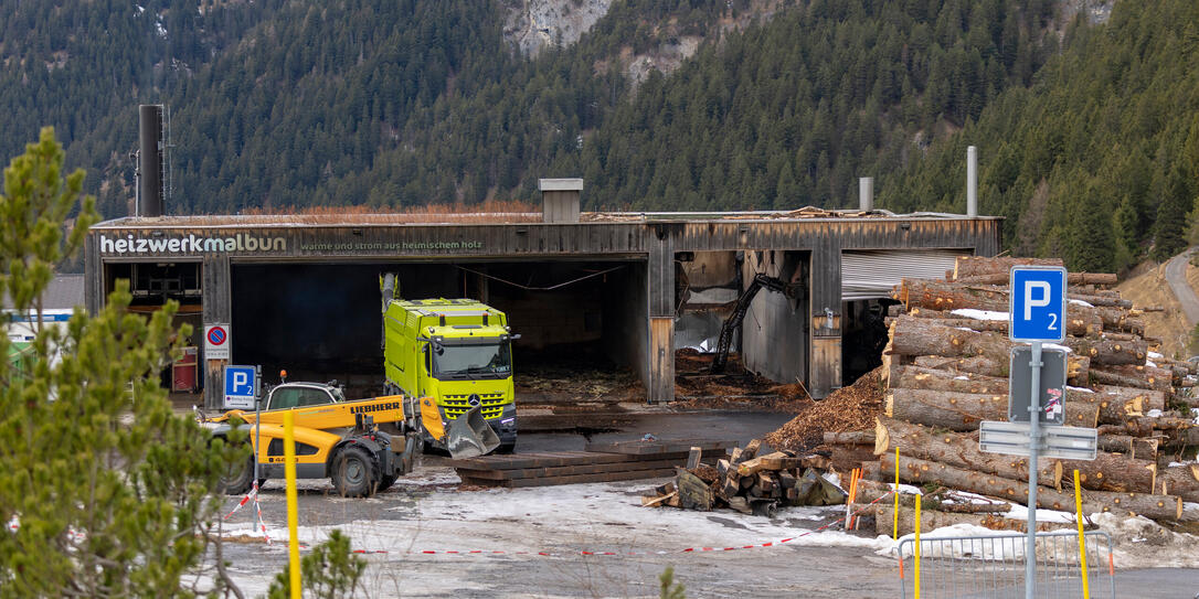 Brandruine Heizwerk Malbun