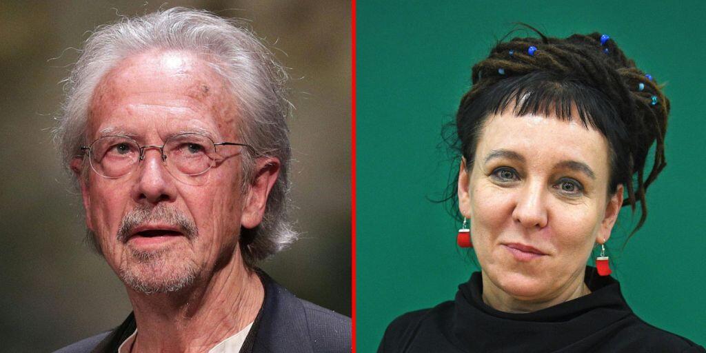 Mit dem Literaturnobelpreis ehrt die Akademie in Stockholm europäische Stimmen: der gebürtige Österreicher Peter Handke erhält den Preis für 2019, die Polin Olga Tokarczuk für 2018.