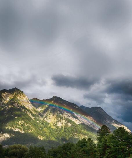 Regenbogen in Balzers