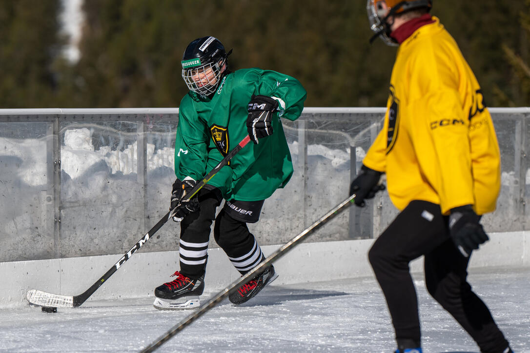 Pond Hockey Turnier in Malbun