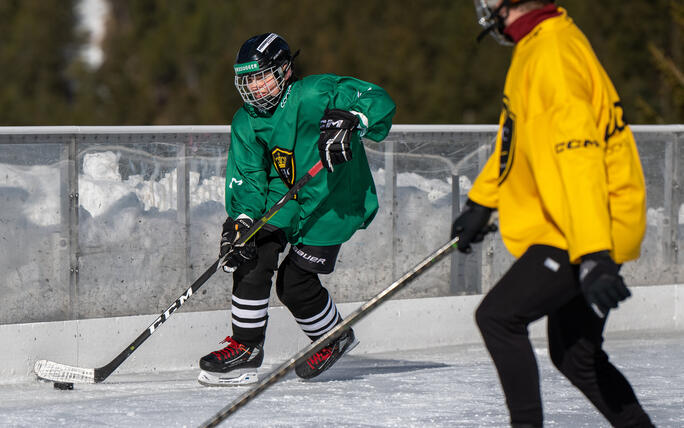 Pond Hockey Turnier in Malbun