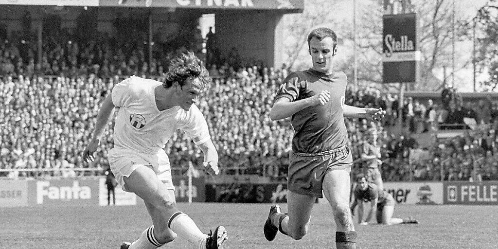 Der Zürcher Fritz Künzli im Cupfinal 1970 im Wankdorf-Stadion in Bern gegen den FC Basel