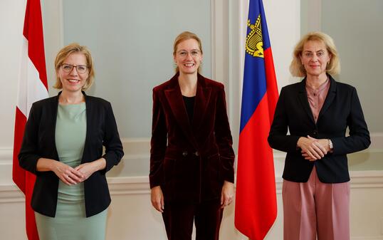 Liechtenstein Vaduz Besuch Bundesministerin Oesterreich Leonore Gewessler
