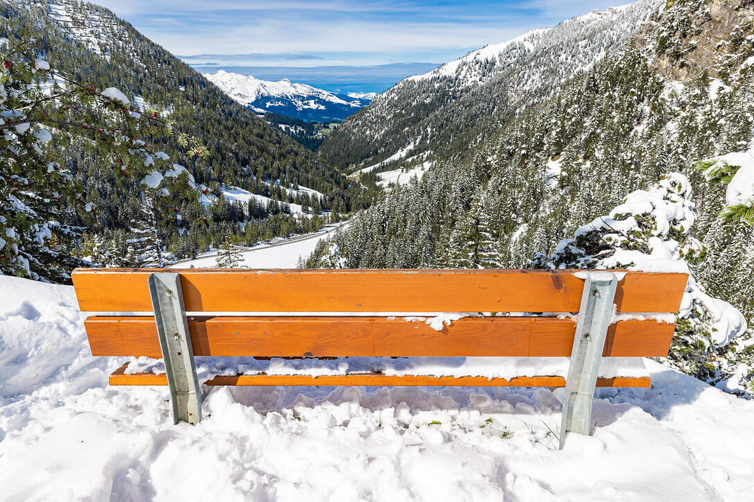 Erster Schnee in Liechtenstein