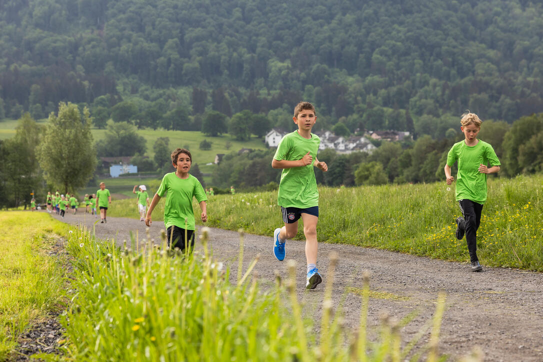 Sponsorenlauf der Primarschule Mauren