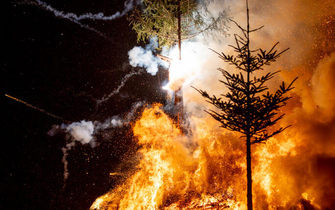 Funken Triesen mit Fackelumzug