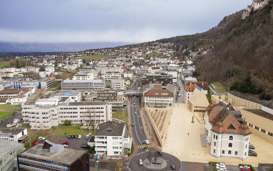 DROHNE STÄDTLE VADUZ