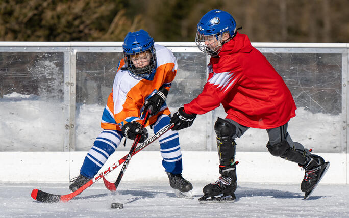 Pond Hockey Turnier in Malbun