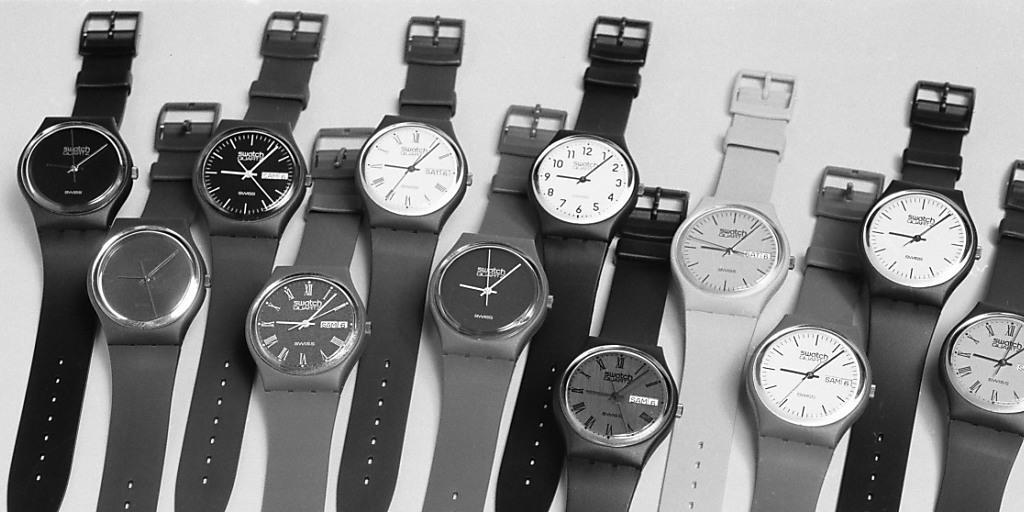 Die Swatch-Modelle aus der ersten Serie von 1983 (Archiv).