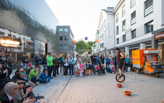 Buskers Strassenkünstler Vaduz 160520