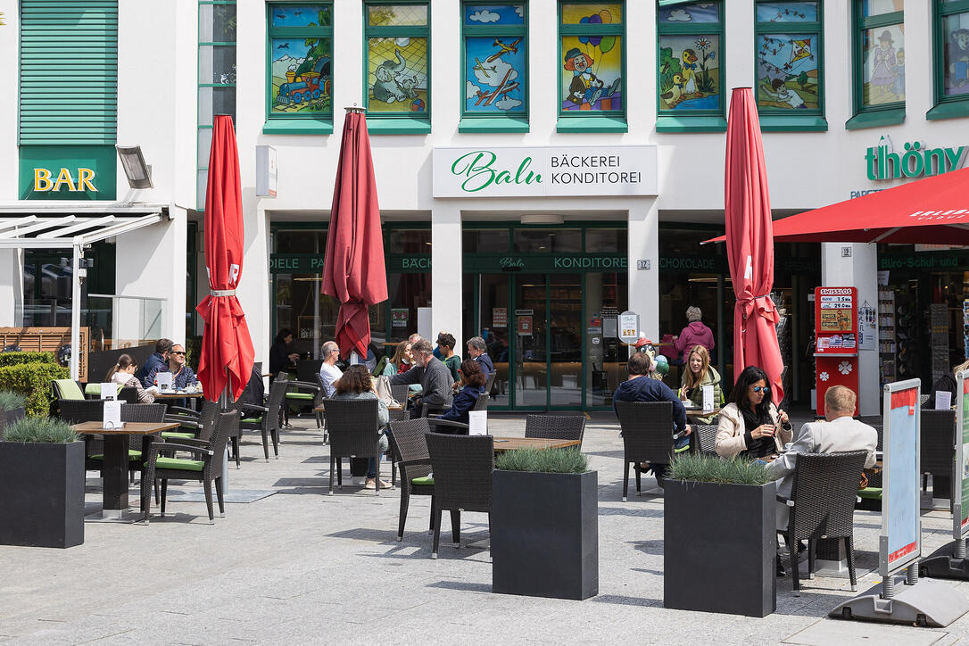 Offene Restaurant-Terrassen in Liechtenstein
