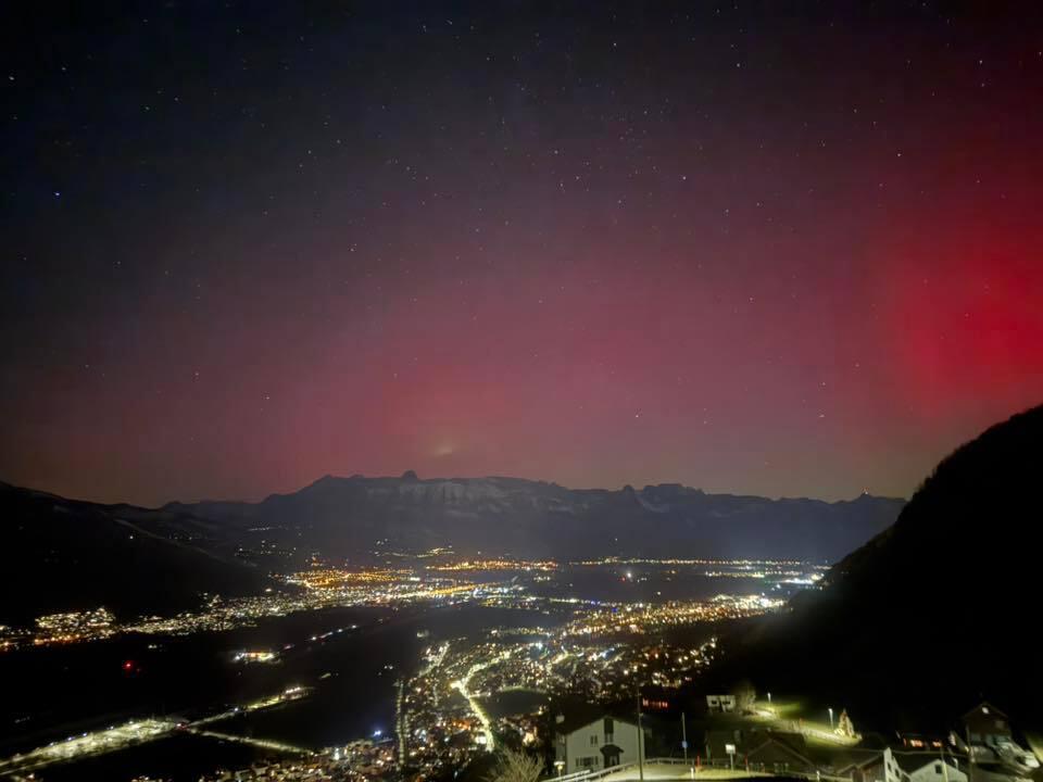 So sch&ouml;n waren die Nordlichter &uuml;ber Liechtenstein (19.01.2026)