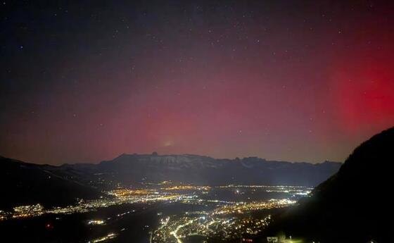So sch&ouml;n waren die Nordlichter &uuml;ber Liechtenstein (19.01.2026)
