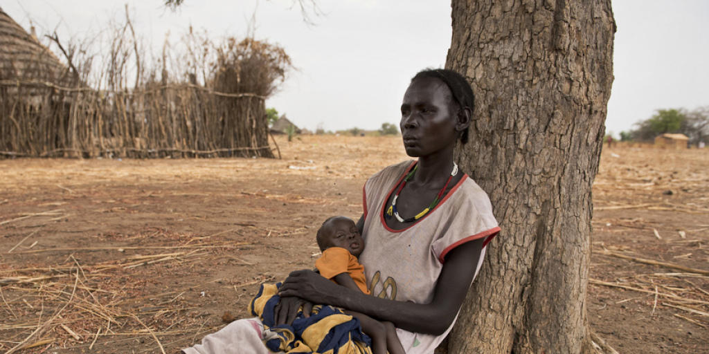 Hungersnot: Mutter mit Kind im Südsudan. (Archivbild)