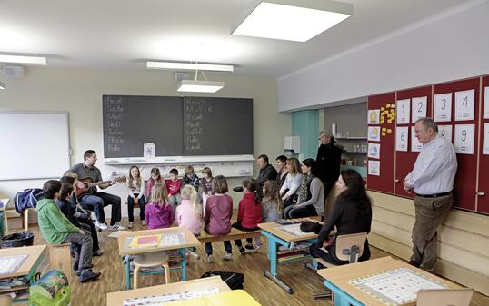 PrimarSchule in Eschen Tag der offenen Tür der Schule in Eschen