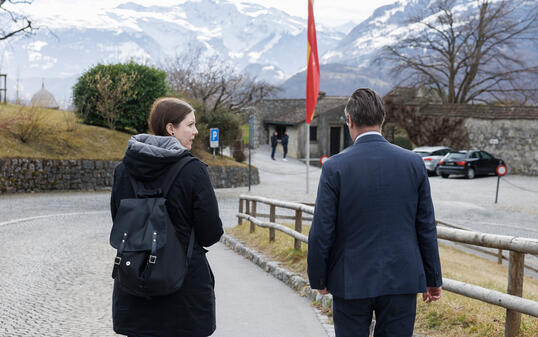 Wenig gemeinsam: Julia Strauss und Daniel Bargetze