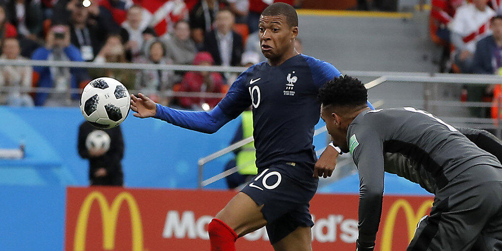 Kylian Mbappé schiesst den einzigen Treffer in Jekaterinburg gegen Peru und führt Frankreich in die Achtelfinals